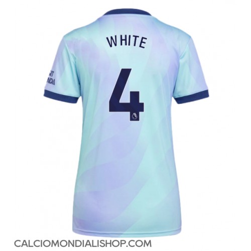 Maglie da calcio Arsenal Ben White #4 Terza Maglia Femminile 2024-25 Manica Corta